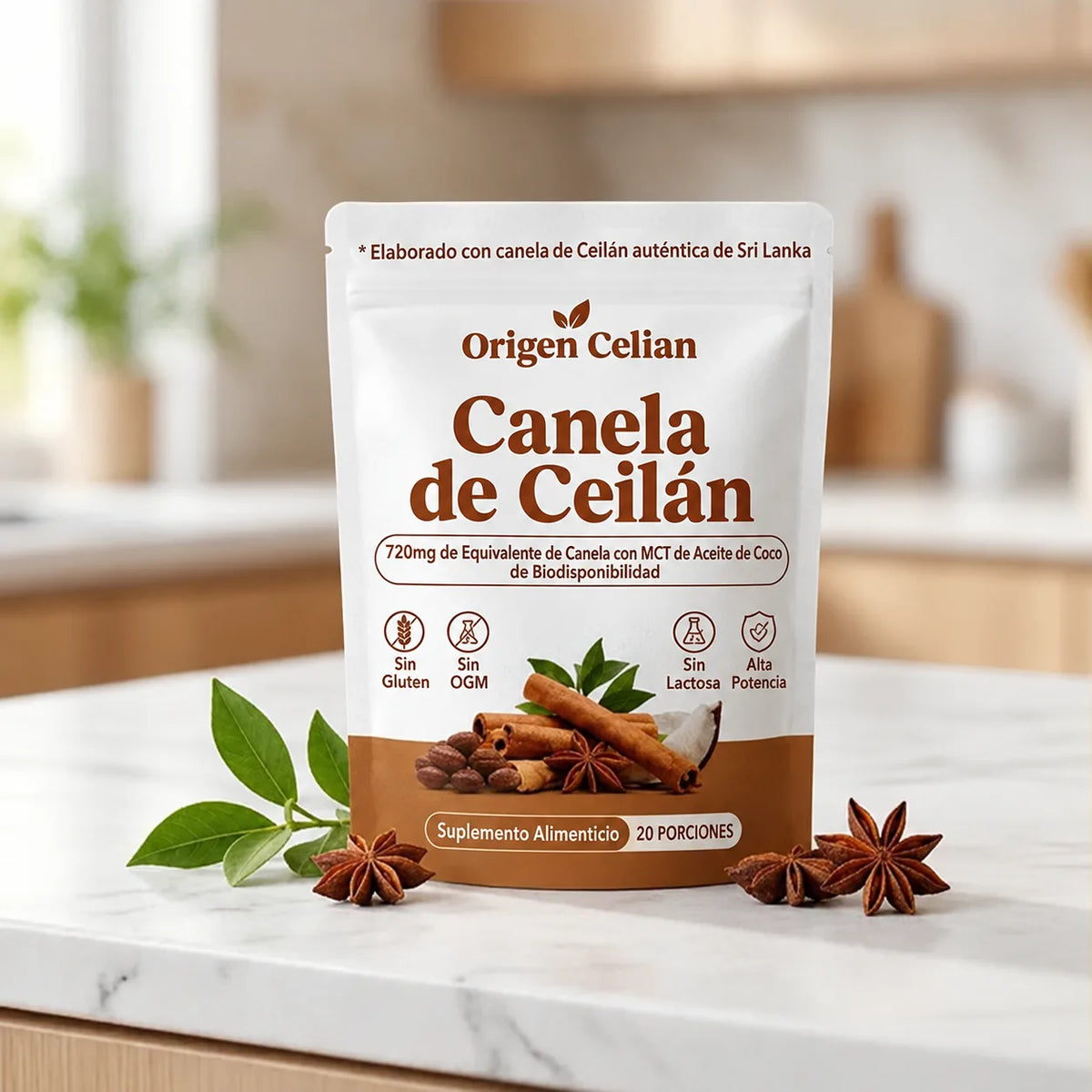 Cápsulas de Canela Ceilán con MCT